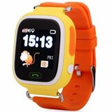 Ceas Smartwatch copii cu GPS iUni Q90, Touchscreen, Telefon incorporat, Buton SOS, Portocaliu